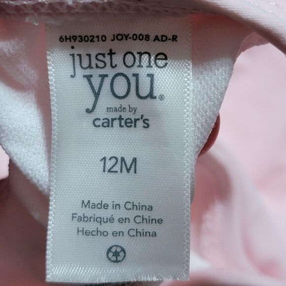 Carter's Just One You Infants 1 Pc Swimsuit Double Pink Flamingos - Size 12 Mo - Picture 4 of 5